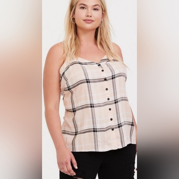 Torrid Tops - Torrid, NWOT, Sophie Brushed, Rayon, Twill, Swing Cami, Size 3X.